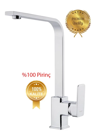 Kare Siera Üçlü Set (BANYO-LAVABO-EVYE) Duş Seti Krom - 4