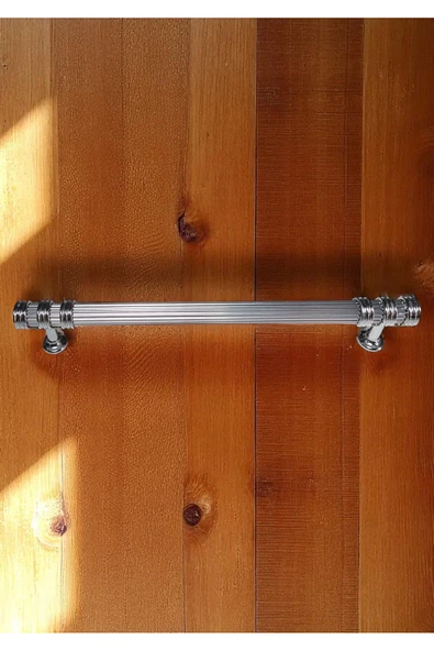 Çizgili Nesli Alüminyum Metal Lüks Modern Mobilya Çekmece Mutfak Dolabı Kulpu Krom 160mm (5 Adet) - 5