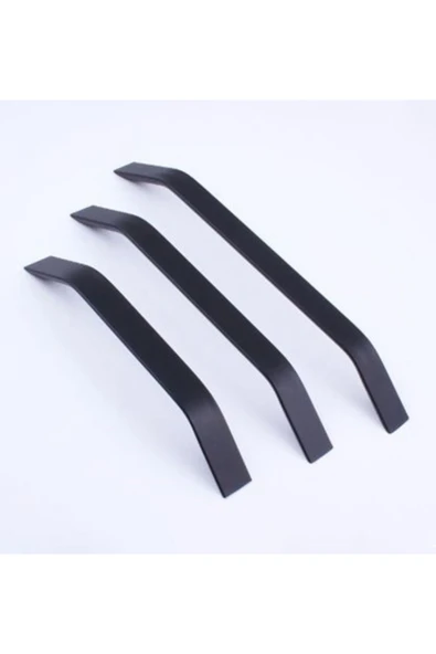 Eko Şahin Alüminyum Metal Lüks Modern Mobilya Çekmece Mutfak Dolabı Kulpu Siyah 160mm - 2