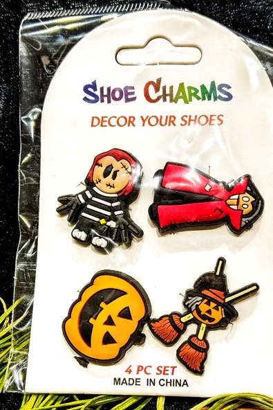 Monalisa Home Renkli Figürlü Dörtlü Cros Süsü