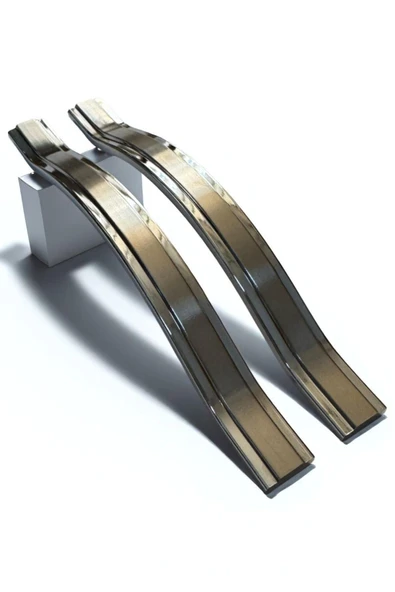 Gülcem Klas Alüminyum Metal Lüks Modern Mobilya Çekmece Mutfak Dolabı Kulpu İnox-Krom 192mm (5 Adet) - 2