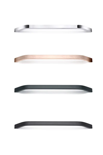 İdil Alüminyum Metal Lüks Modern Mobilya Çekmece Mutfak Dolabı Kulpu Siyah 192mm (10 Adet) - 3