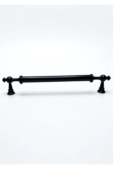 Ezgi Alüminyum Metal Lüks Modern Mobilya Çekmece Mutfak Dolabı Kulpu Siyah 224mm (5 Adet) - 2