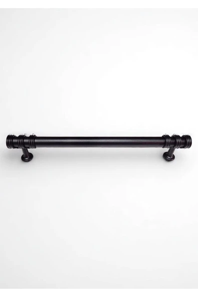Nesli Alüminyum Metal Lüks Modern Mobilya Çekmece Mutfak Dolabı Kulpu Siyah 192mm - 3