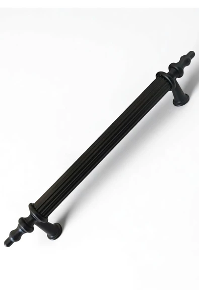 Tuana Rustik Alüminyum Metal Lüks Modern Mobilya Çekmece Mutfak Dolabı Kulpu Siyah 160mm (5 Adet) - 2
