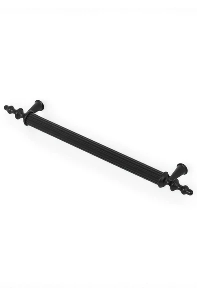Tuana Rustik Alüminyum Metal Lüks Modern Mobilya Çekmece Mutfak Dolabı Kulpu Siyah 160mm (5 Adet) - 4