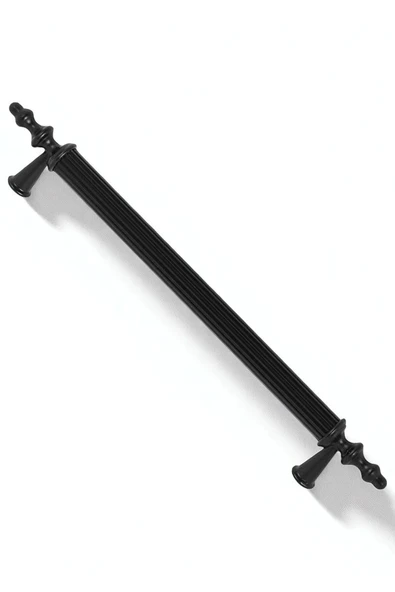 Tuana Rustik Alüminyum Metal Lüks Modern Mobilya Çekmece Mutfak Dolabı Kulpu Siyah 128mm (5 Adet) - 3