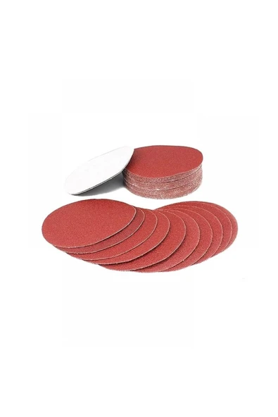 Interflex 50 Adet Deliksiz 60 Kum Cırt Zımpara Kağıdı El Zımparaları Seti 115 mm Avuç Içi Spiral Taşlamalı - 8