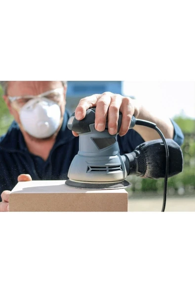 Smirdex 50 Adet 6 delikli Cırt Zımpara Kağıdı El Zımparaları Seti 150 Mm Avuç Içi Spiral Taşlamalı (60 Kum) - 4