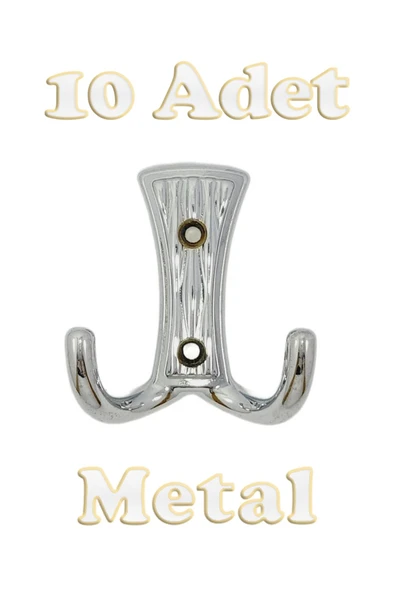 Troy Portmanto Vestiyer Duvar Dolap Elbise Askısı Krom Metal Mobilya Kapı Askılığı Askılık (10 Adet) ürün görseli 1