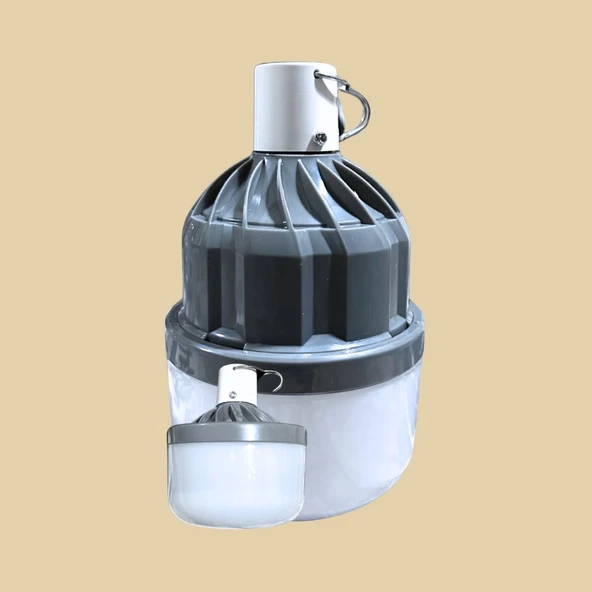 LEDX Taşınabilir Şarjlı Ampul – 80W, Teleskobik Askılı ürün görseli 1