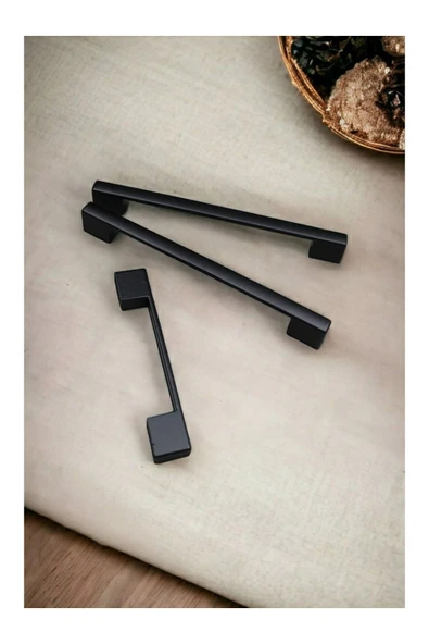 Sucuoğlu Köprü Mutfak Kulbu Çekmece Dolap Kulpu Metal Kulp Mobilya Dolabı Kulpları 96-128 mm Siyah(3 Adet) - 5