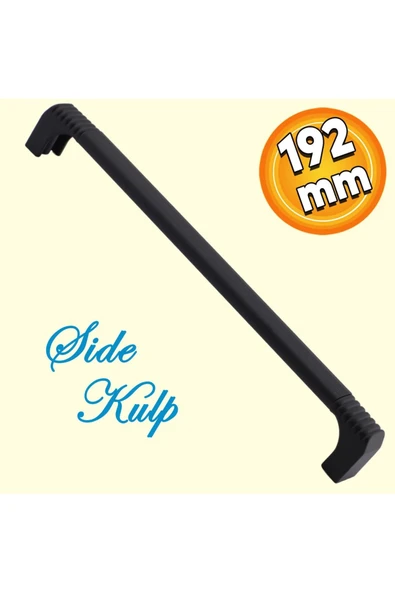 Sucuoğlu Side Mutfak Kulbu Çekmece Dolap Kulpu Metal Kulp Mobilya Dolabı Kulpları Renk 160 mm Siyah(1 Adet)