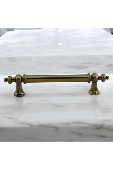 Sucuoğlu Tuğra Metal 160 Mm 16 Cm Mobilya Mutfak Çekmece Dolabı Dolap Kulpu Kulbu Kulpları Antik Sarı 5 Adet - 2