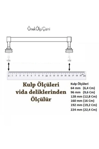 Sucuoğlu Eko Sülün Çekmece Dolap Kapak Kulpu Kulbu 96 Mm Siyah Metal Kulp (3 Adet) - 2