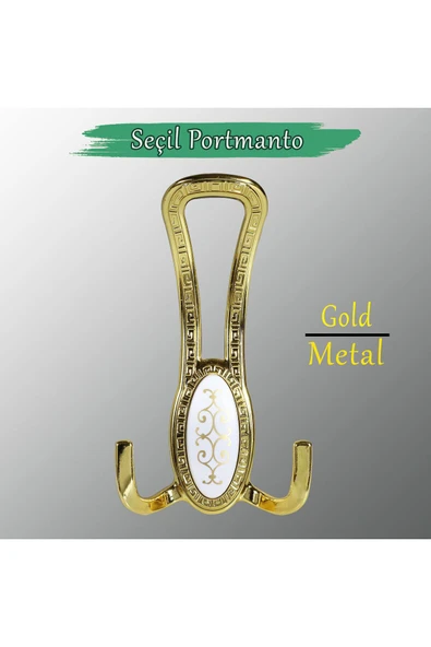 Sucuoğlu Seçil (GOLD ALTIN) Metal Portmanto Vestiyer Duvar Dolap Elbise Mobilya Kapı Askısı Askılığı Askılık - 6