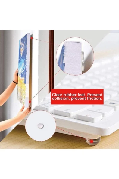 Sucuoğlu Yapışkanlı Mini Silikon Ses Stoperi Çekmece Dolap Kapağı Şeffaf - 10 Mm -50 Adet - 4