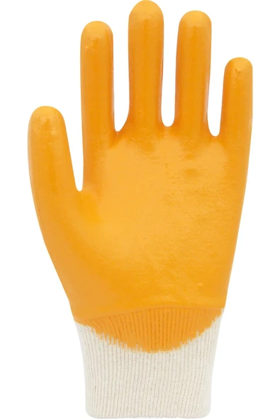 Beybi Kn2 Sarı Polyester Örme Nitril Eldiven No:9 (4 Adet) - L - 2