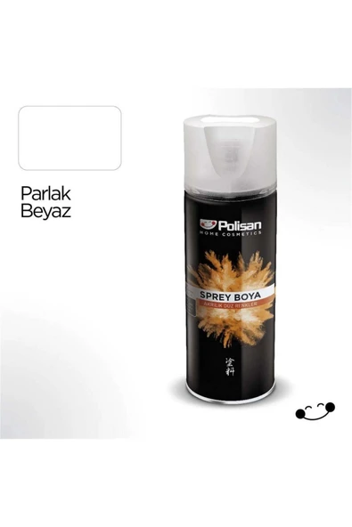 Polisan Parlak Beyaz Sprey Boya 400 ml (5 Adet )