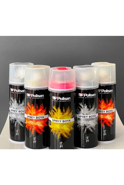 Polisan Kırmızı Sprey Boya 400 ml (6 Adet ) - 4