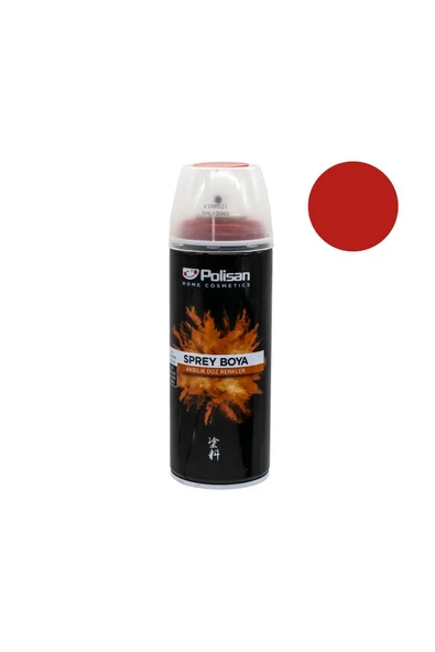 Polisan Kırmızı Sprey Boya 400 ml (6 Adet ) - 2