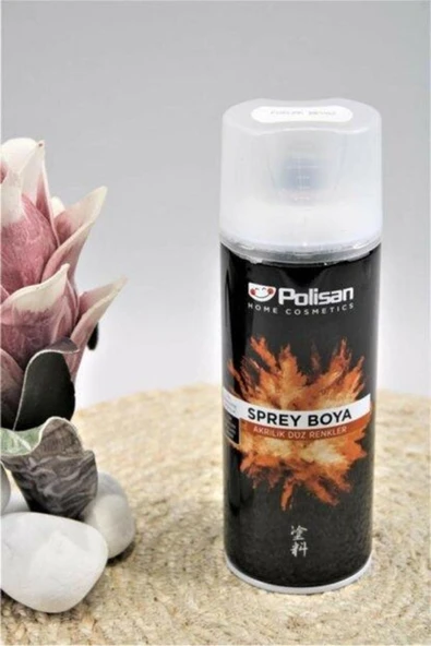 Polisan Akrilik Sprey Boya Parlak Beyaz 400 ml P9028 - 2