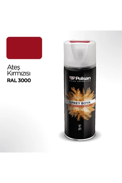 Polisan Ateş Kırmızı Sprey Boya 400 ml (5 Adet )