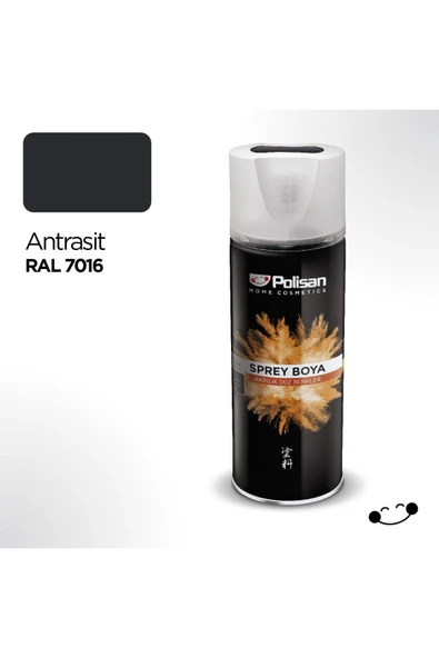 Polisan Antrasit Gri Sprey Boya 400 ml - Ral 7016 (5 Adet )