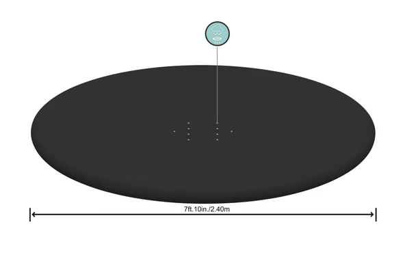 8'/2.44m Round Pool Cover - 4