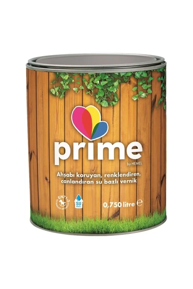Hemel Prime Su Bazlı Ahşap Vernik - 0,75 Litre - Ceviz