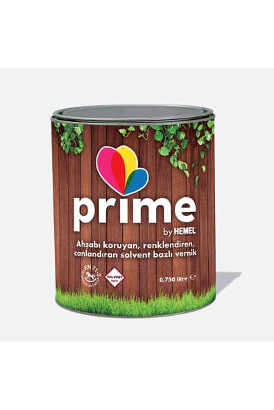 Prime Solvent Bazlı Renkli Ahşap Vernik - 0,75 - BAL
