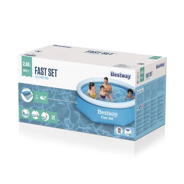 Bestway® 57450 Fast Set™ Çember Şişme Havuz Seti 2.44 m x 61 cm - 3