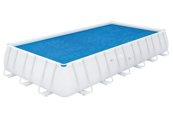 Bestway® 58228 Güneş Isıtmalı Dikdörtgen Havuz Örtüsü - 6,40 m x 7,32 m yerüstü havuzlar için - 2
