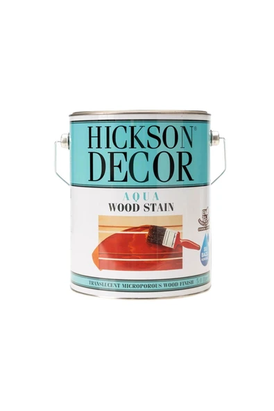 Hickson Decor Ultra Wood Stain Su Bazlı - Renkli Ahşap Vernik - 1 Lt - JADE - 3