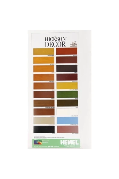 Hemel Hickson Decor Ultra Aqua Wood Stain -Su Bazlı Renkli Ahşap Vernik - 5 Litre - Mahog - 3