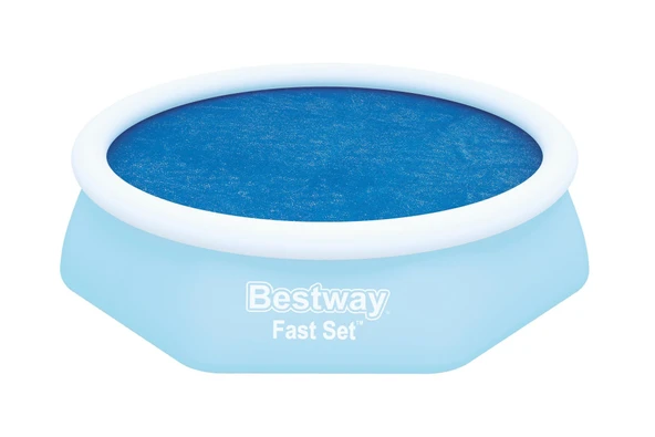 Bestway® 58060 Fast Set™ Güneş Isıtmalı Havuz Örtüsü - 2,44 m çaplı şişme ve prefabrik yerüstü havuzlar için - 2