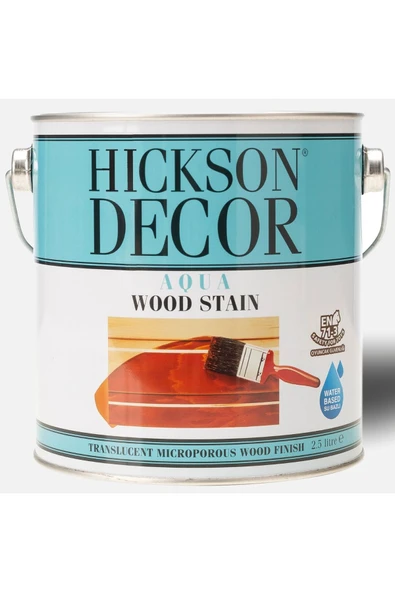Hickson Decor Ultra Wood Stain Su Bazlı - Renkli Ahşap Vernik - 2,5 Lt - WARM GREY