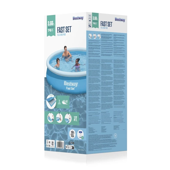 Bestway® 57274 Fast Set™ Çember Şişme Havuz Seti 3,66 m x 76 cm - 4