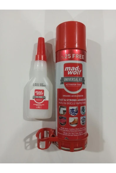 Mad Wolf Madwolf Aktivatörlü Hızlı Yapıştırıcı Seti 125g/500ml ( 4 Adet ) - 2