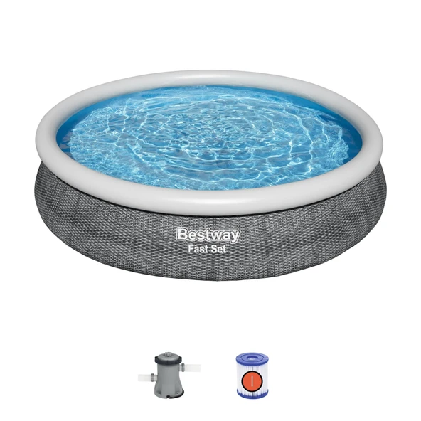 Bestway® 57445 Fast Set™ Çember Şişme Havuz Seti 3.66 m x 76 cm - 2