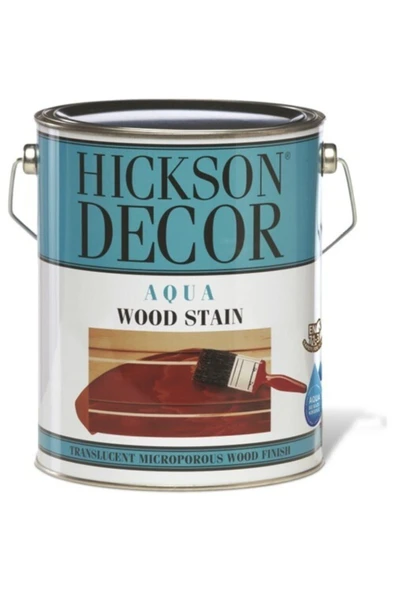 Hemel Hickson Decor Ultra Aqua Wood Stain -Su Bazlı Renkli Ahşap Vernik - 5 Litre - Rosewood