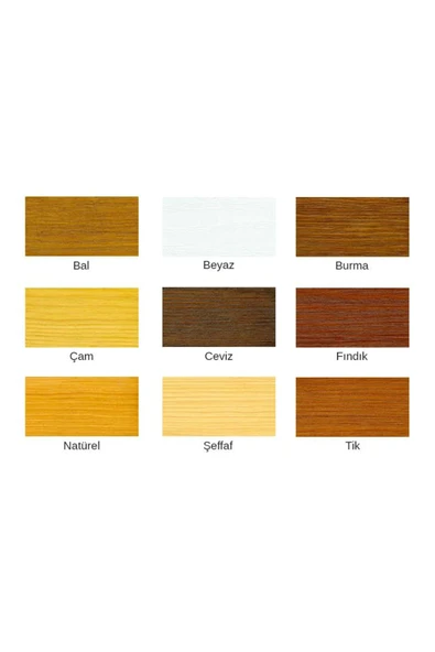 Prime Solvent Bazlı Renkli Ahşap Vernik - 2,5 - BURMA - 2