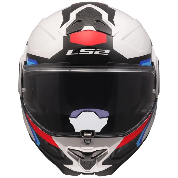 LS2 ADVANT 2 TRIPLE BEYAZ-MAVİ-KIRMIZI-SİYAH KASK - 2