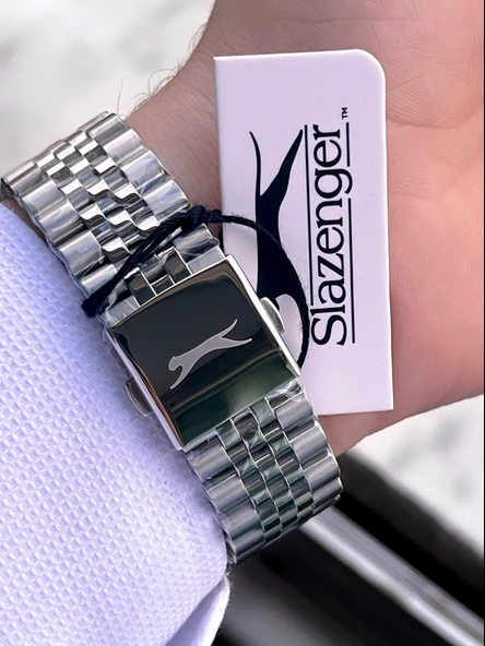 Slazenger Kasa Ve kordon Çelik 2 Yıl Garantili 10 Atm Fonksiyonları Aktif Erkek Kol Saati E.1934.M1 - Resim 5