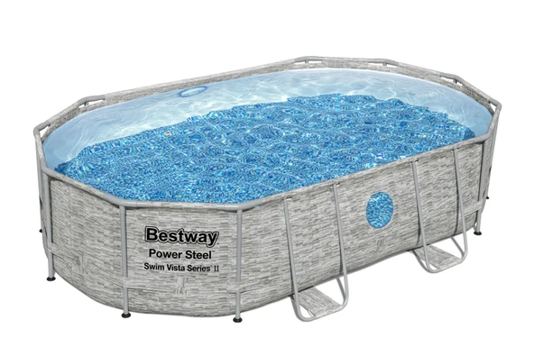 Bestway® 56946 Power Steel™ Vista Serisi 2- Prefabrik Yer Üstü Havuz Seti 4,88 m x 3,05 m x 1,07 m - 6