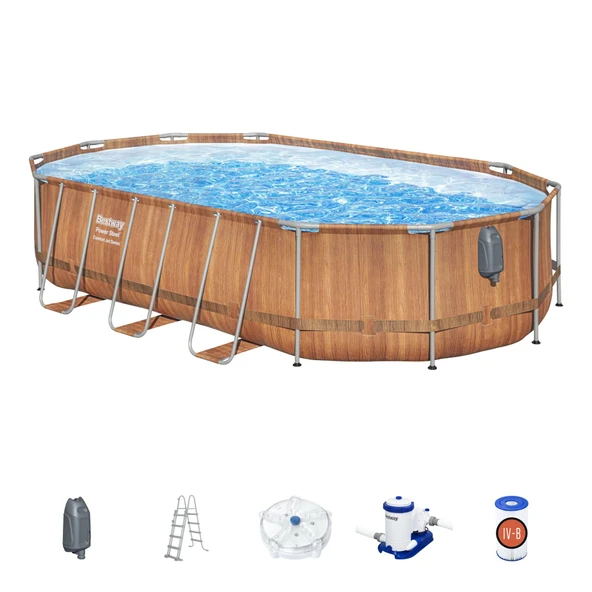 Bestway® 56719 Power Steel® Comfort Jet™ Serisi Prefabrik Havuz Seti 6,10 m x 3,66 m x 1,22 m - 3