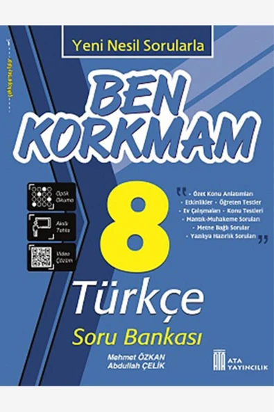 Ata Ben Korkmam 8.Sınıf Türkçe Soru Bankası
