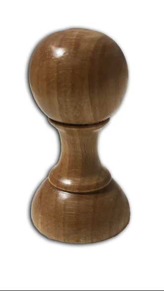 1 Adet Vernikli Doğal Ahşap Kaşe/Damga/Mühür Sapı - 40 mm