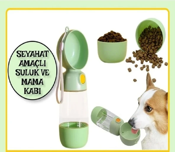 Kedi Köpek Portatif Seyahat Amaçlı Suluk ve Mama Kabı  - 1