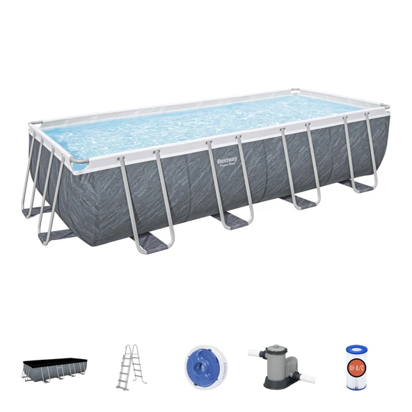 Bestway® 56998 Power Steel™ Prefabrik Yerüstü Havuz 5,49 m x 2,74 m x 1,22 m - 3